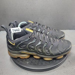 Nike Air Vapormax Plus Shoes Mens Sz 9 Black Low Top Athletic Trainers